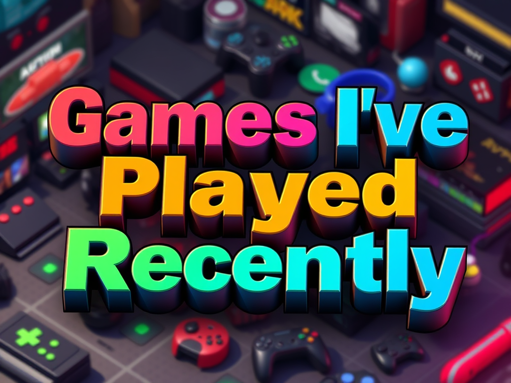 Games I’ve Played Recently